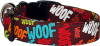 Brown WOOF!! Handmade Dog Collar